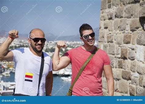Straight Friends Showing Off to Guys .